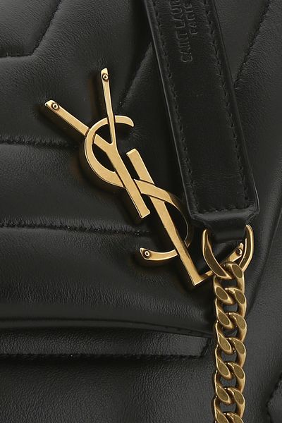 SAINT LAURENT Mini Quilted Leather Crossbody Handbag