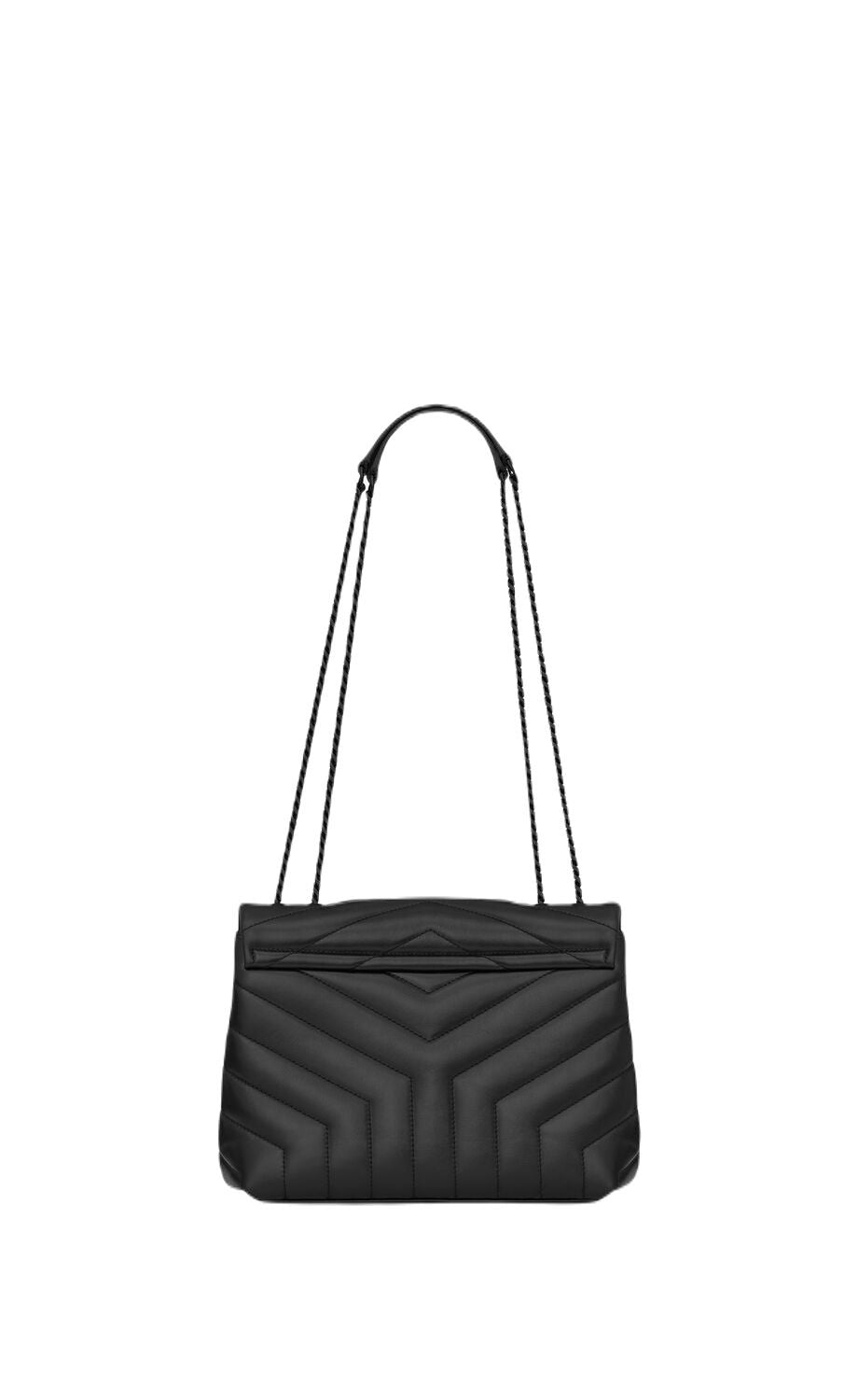 SAINT LAURENT Mini Loulou Calf Leather Crossbody Bag