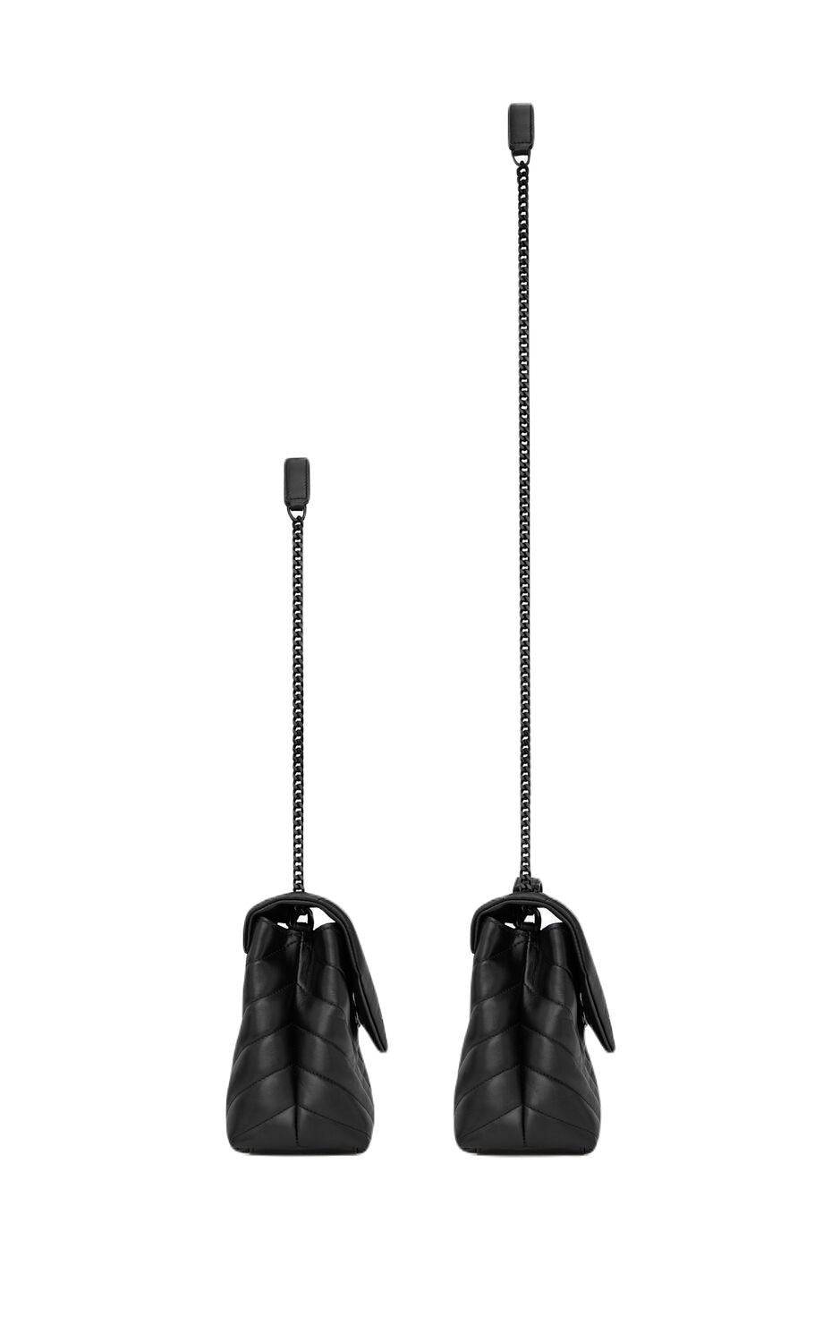 SAINT LAURENT Mini Loulou Calf Leather Crossbody Bag