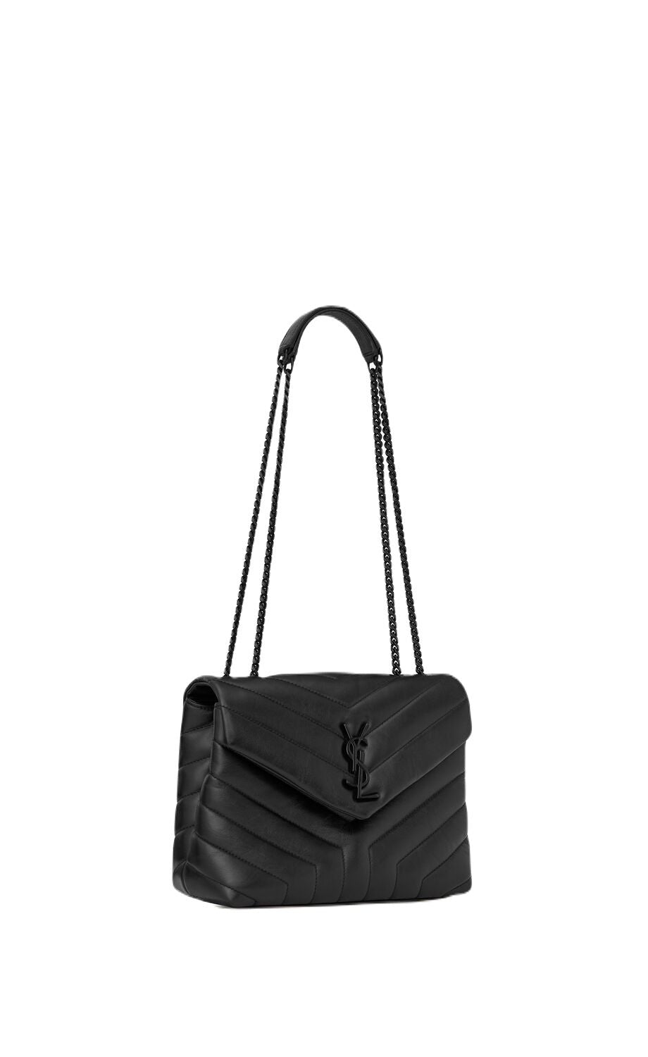 SAINT LAURENT Mini Loulou Calf Leather Crossbody Bag