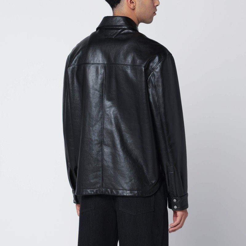 SALVATORE SANTORO Leather Overshirt for Men