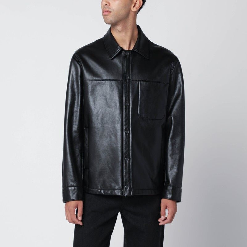 SALVATORE SANTORO Leather Overshirt for Men