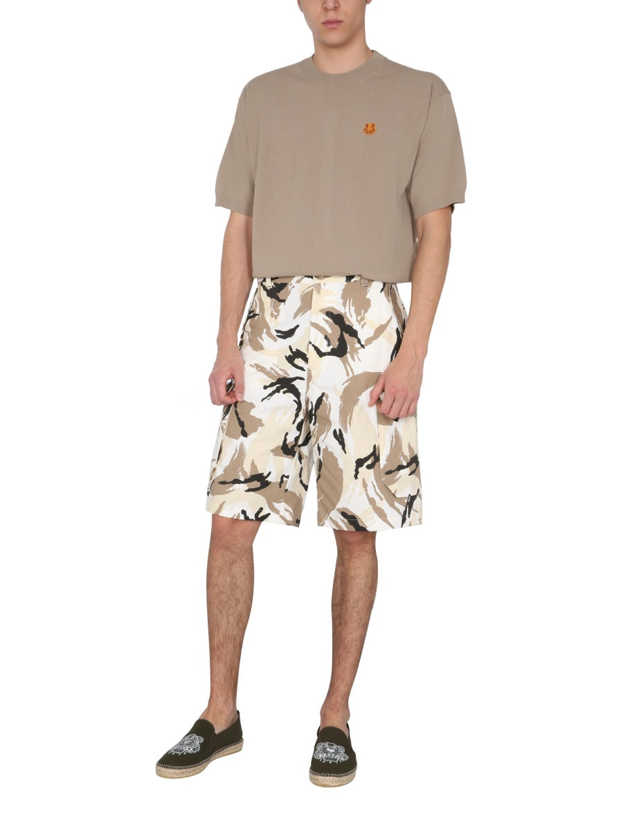 KENZO Tropical Camo Bermuda Shorts