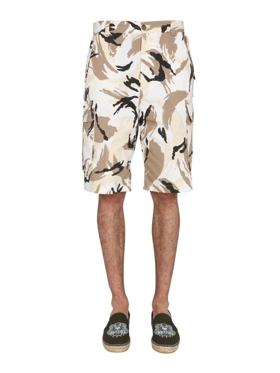 KENZO Tropical Camo Bermuda Shorts