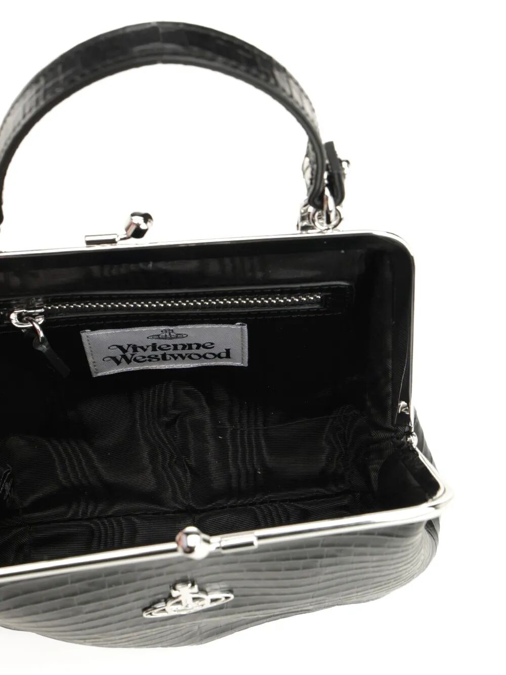 VIVIENNE WESTWOOD Crocodile-Effect Granny Frame Purse