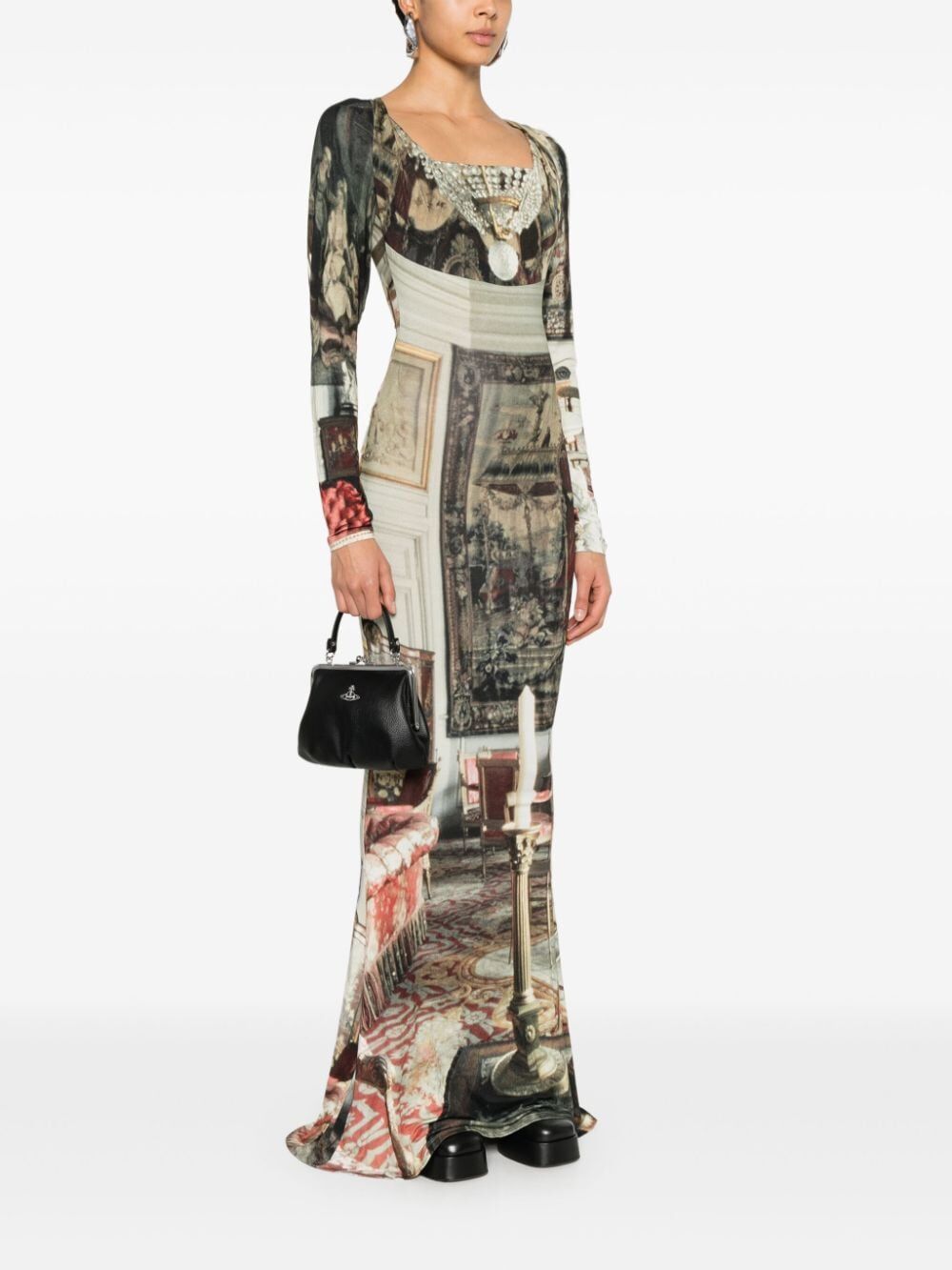 VIVIENNE WESTWOOD Granny Frame Mini Purse with Hammered Effect