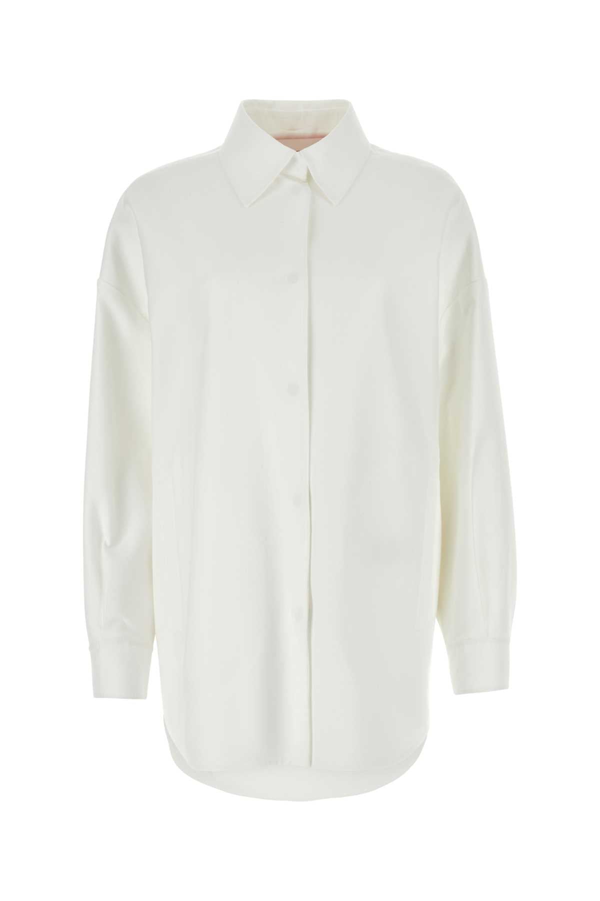 VALENTINO GARAVANI Oversize Cotton Blend Shirt for Women
