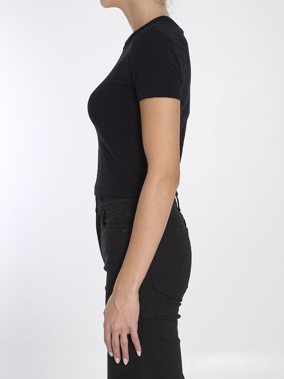 ALEXANDER WANG Jacquard Logo T-Shirt - Short Sleeves