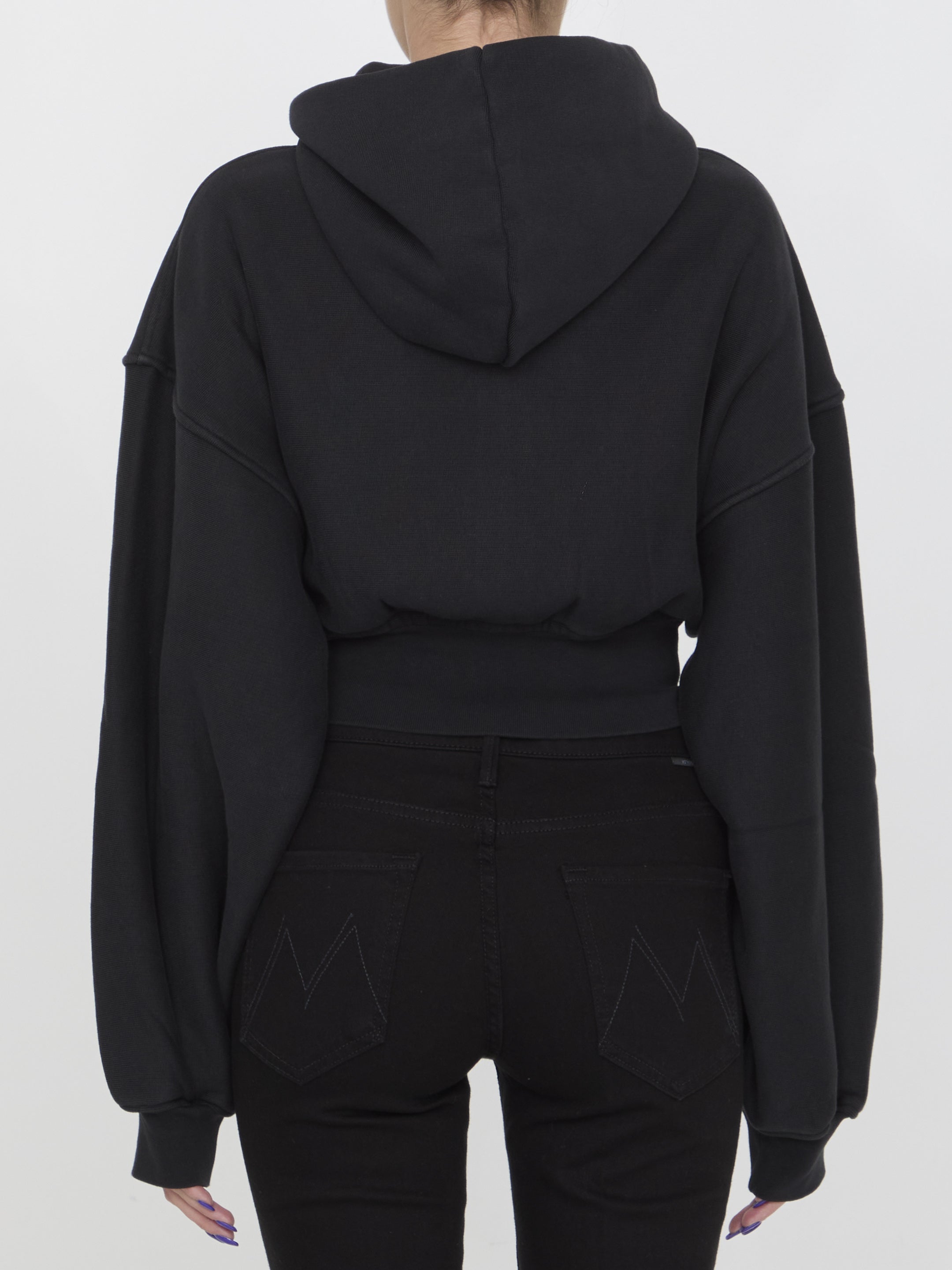 ALEXANDER WANG Cropped Hoodie for Women - FW25 Collection