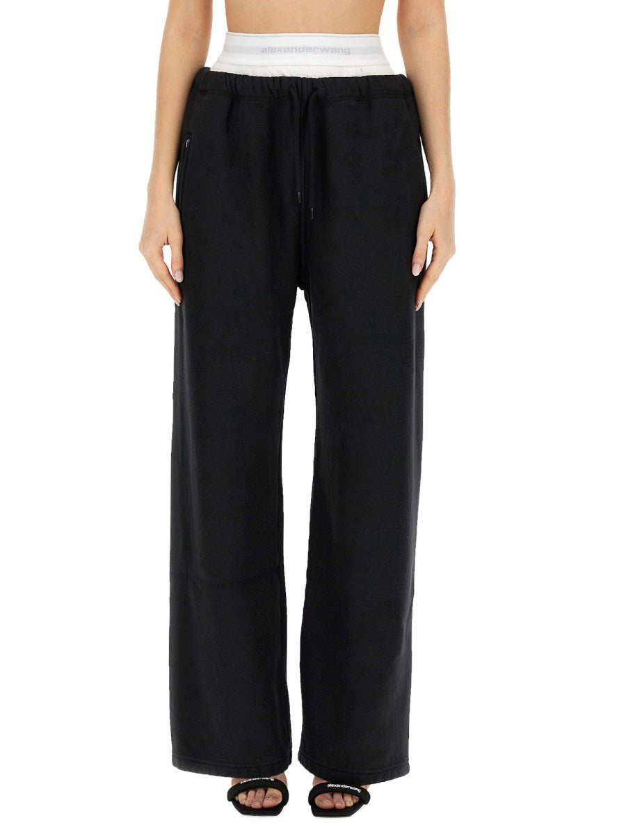 T BY ALEXANDER WANG Brief-Waistband Sweatpants - Women's Loose Fit