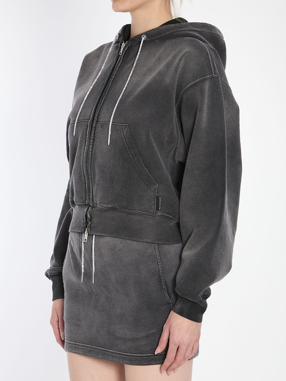 ALEXANDER WANG Washed Caviar Cotton Coat for Women