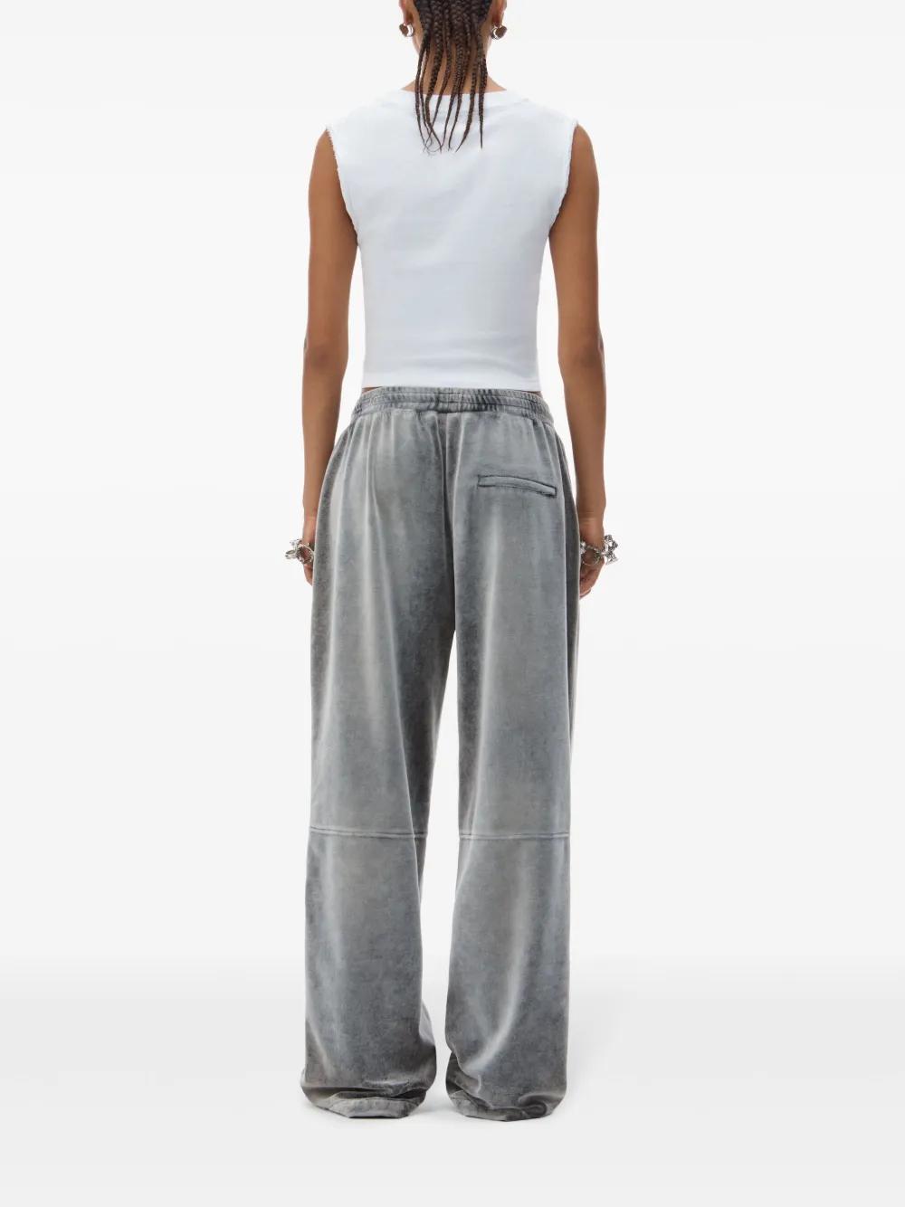 ALEXANDER WANG Washed Feather Cotton Trousers