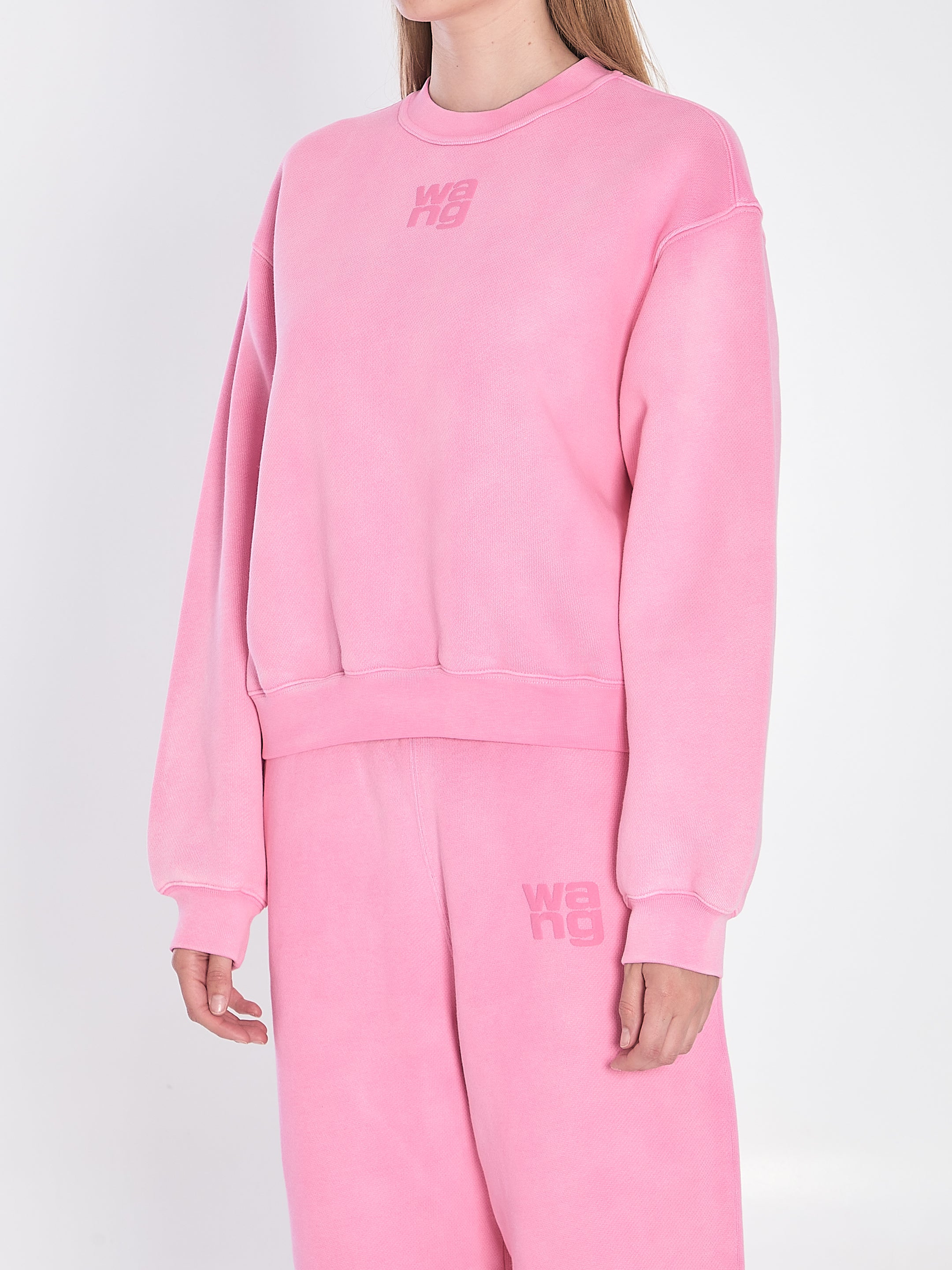 ALEXANDER WANG Structured Terry Puff Logo Sweatshirt for Women