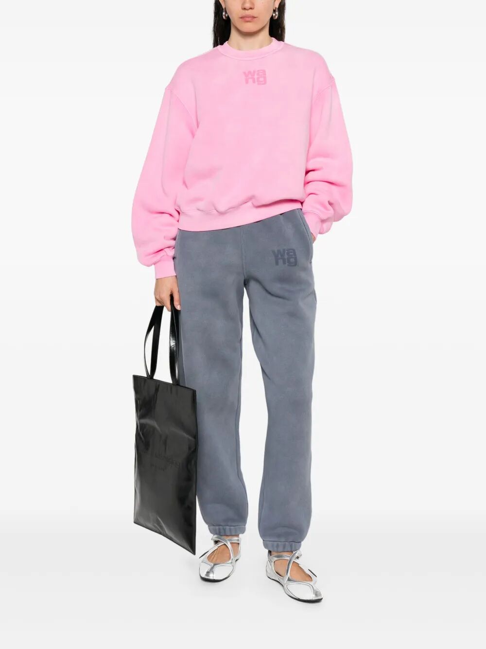 ALEXANDER WANG Structured Terry Puff Logo Sweatshirt for Women