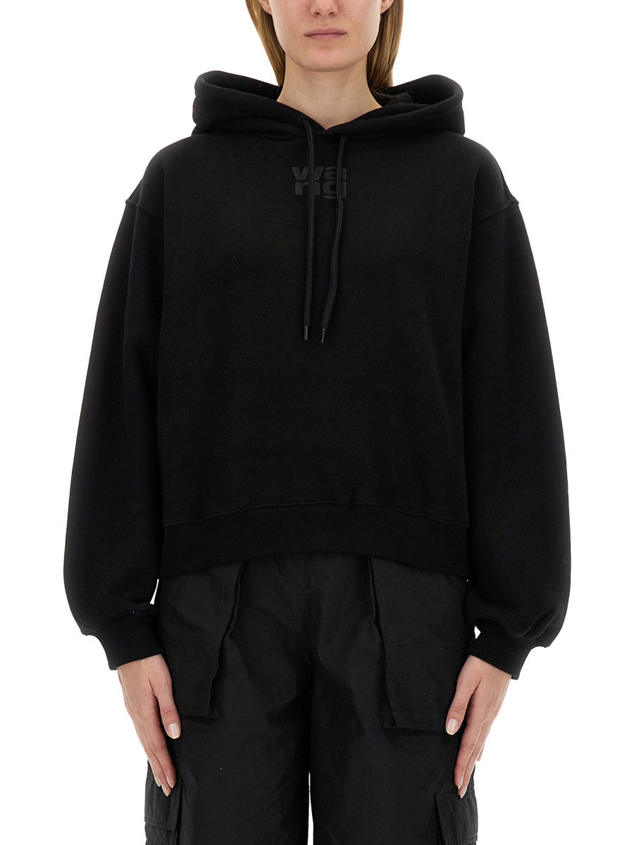 T BY ALEXANDER WANG Oversized Logo Sweatshirt - Size S