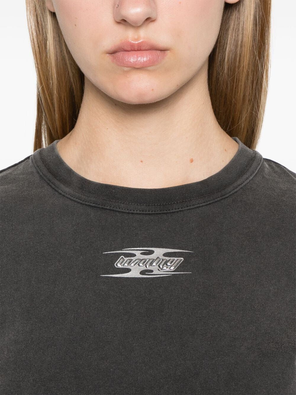 T BY ALEXANDER WANG Mini Shrunken Tee with Blade Logo