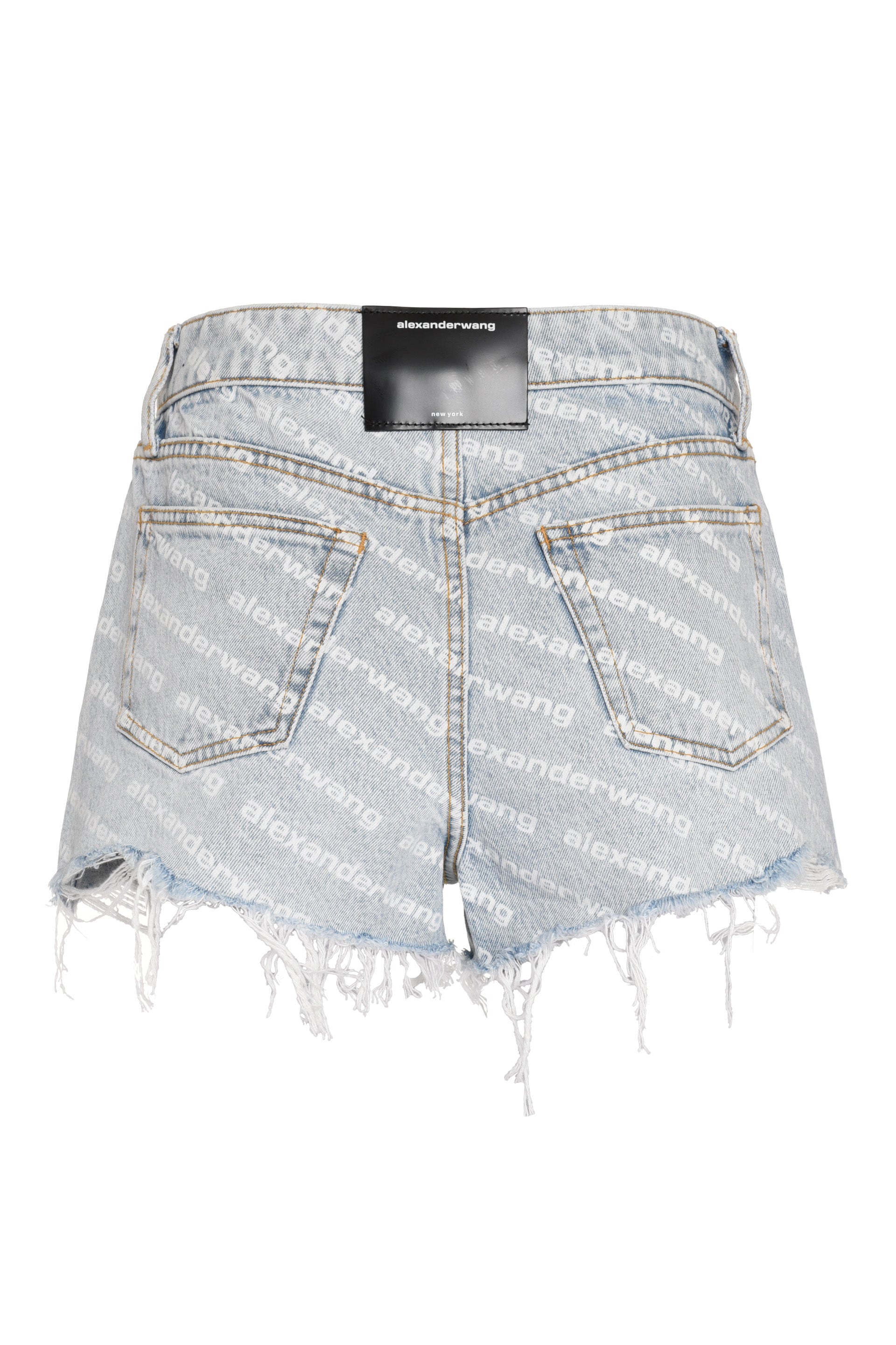 ALEXANDER WANG High Waisted Mini Denim Shorts