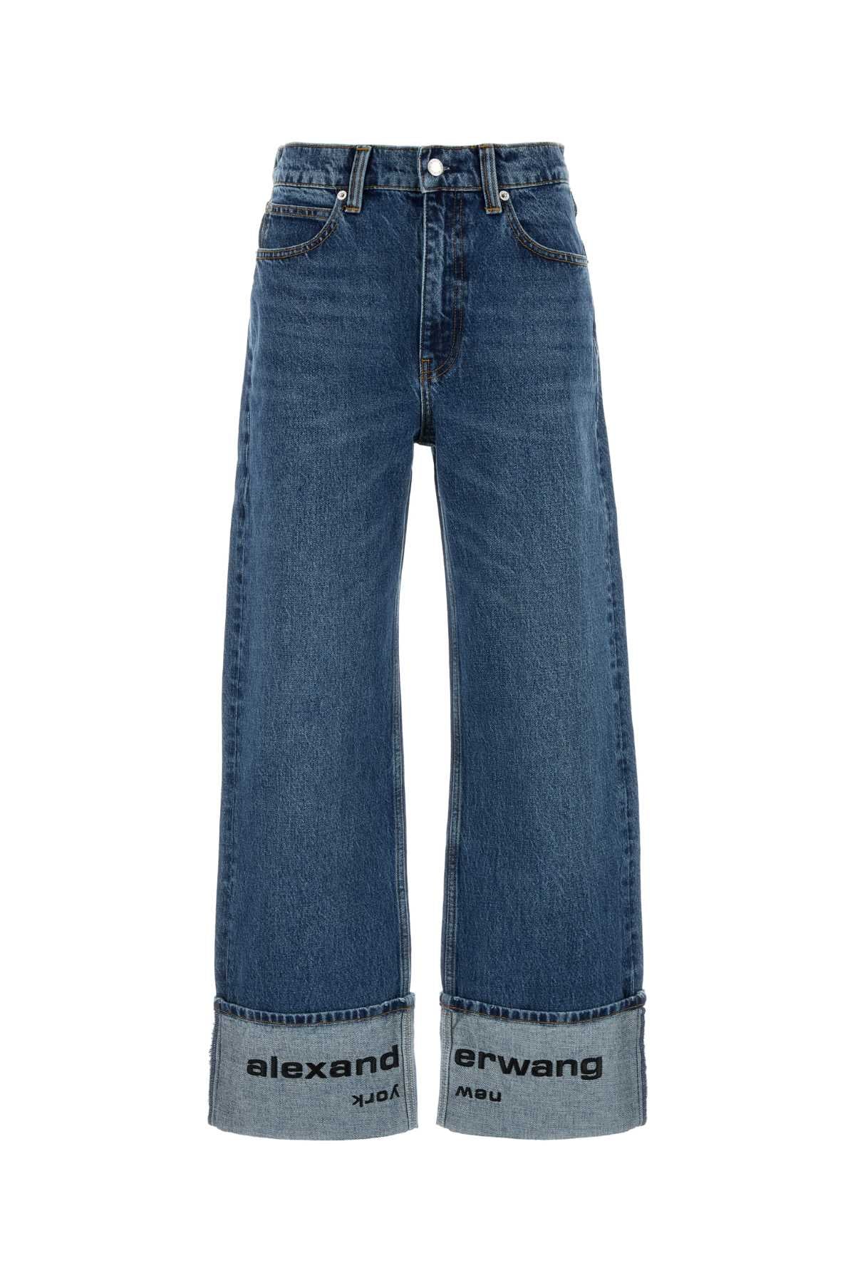 ALEXANDER WANG Logo-Embroidered Mid-Rise Jeans - Size 26