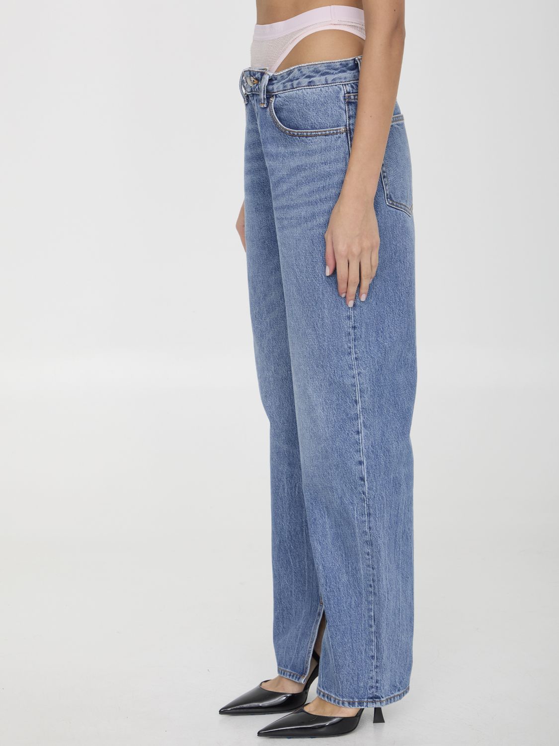 ALEXANDER WANG 5-Pocket Straight-Leg Jeans