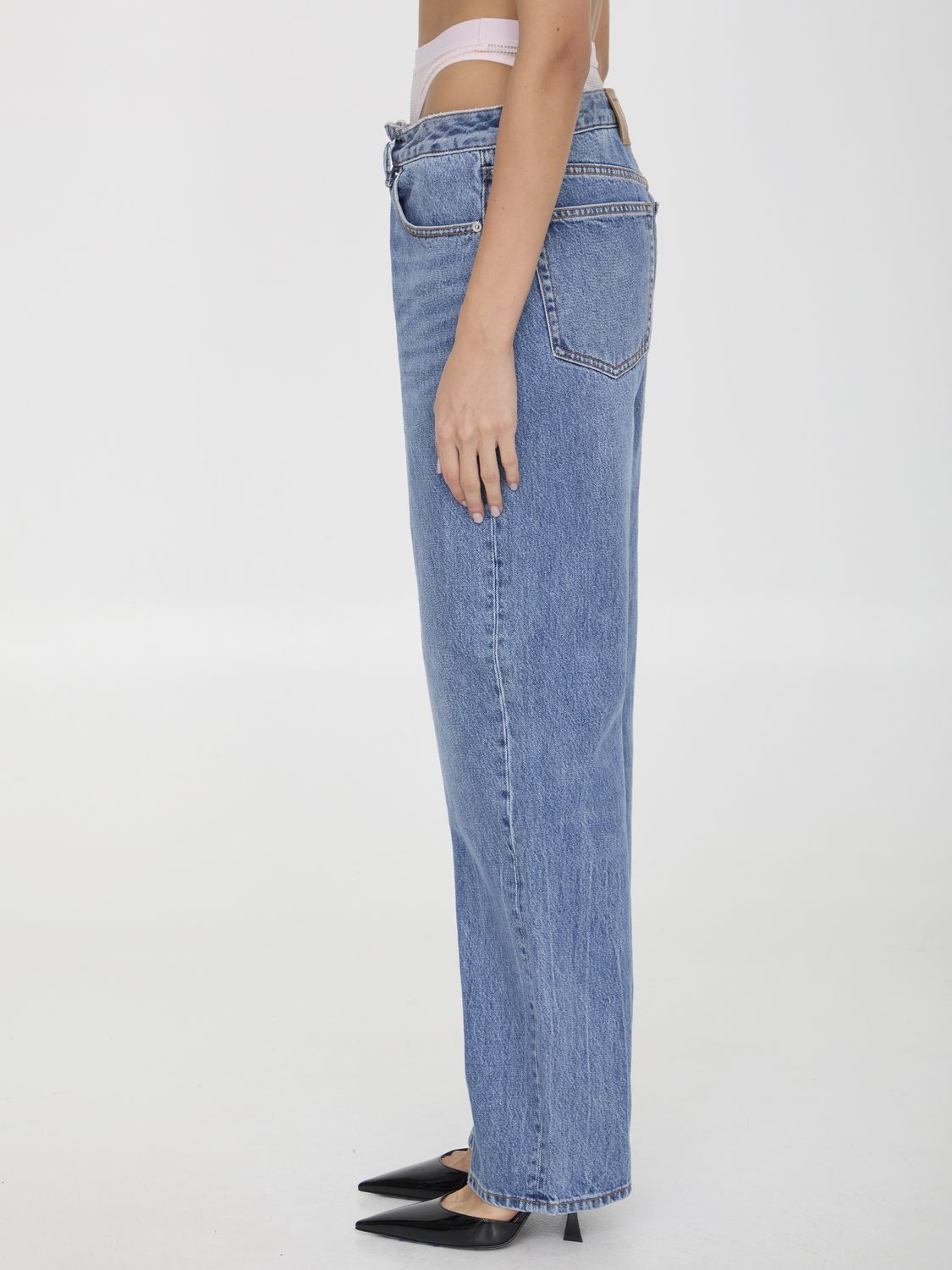 ALEXANDER WANG 5-Pocket Straight-Leg Jeans