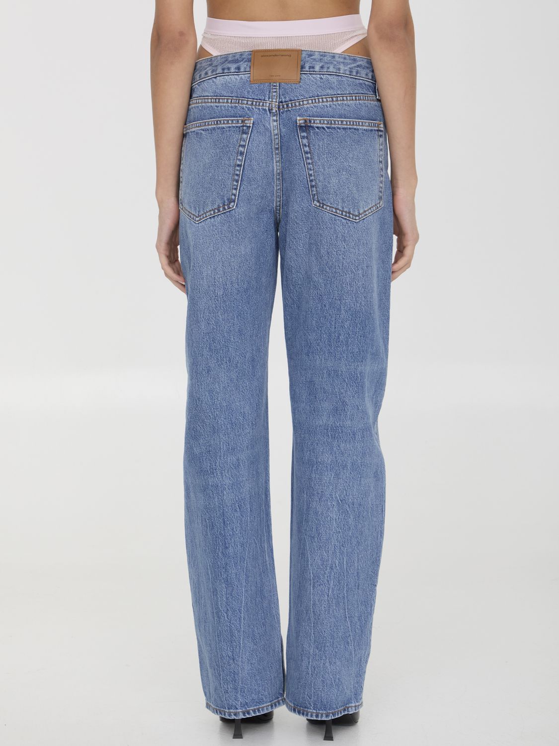 ALEXANDER WANG 5-Pocket Straight-Leg Jeans