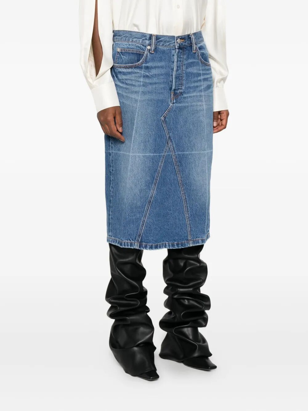 ALEXANDER WANG Denim Midi Skirt