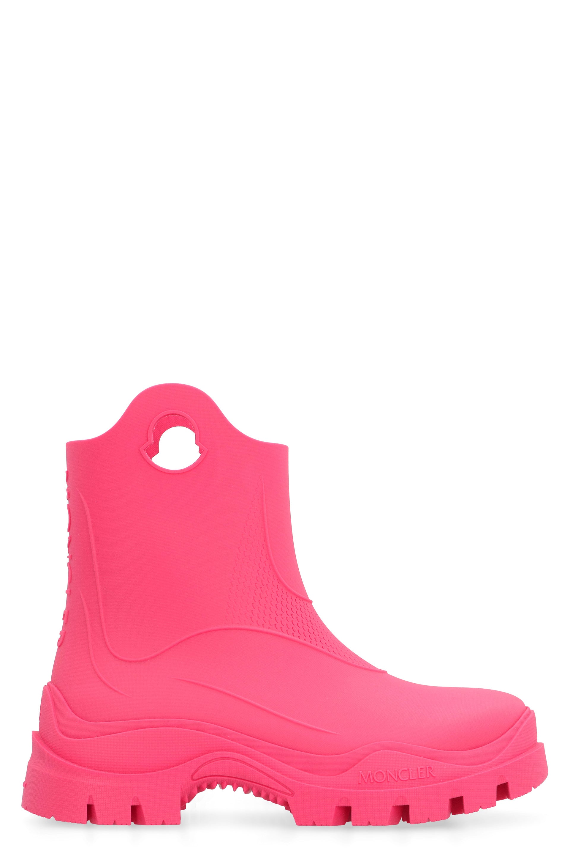 MONCLER Cut-Out Detail Rubber Rain Boots for Women