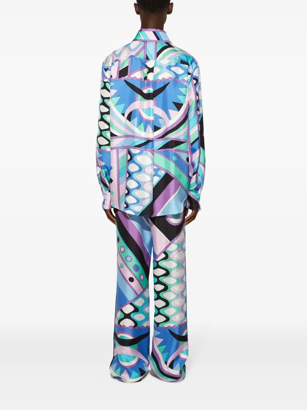 EMILIO PUCCI Luxury Long Sleeve Silk Twill Shirt for Men