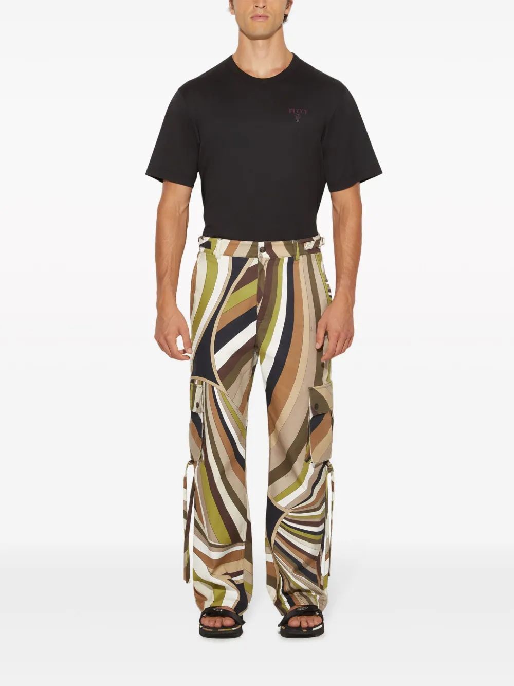 EMILIO PUCCI Cotton Canvas Trousers for Men - SS24 Collection