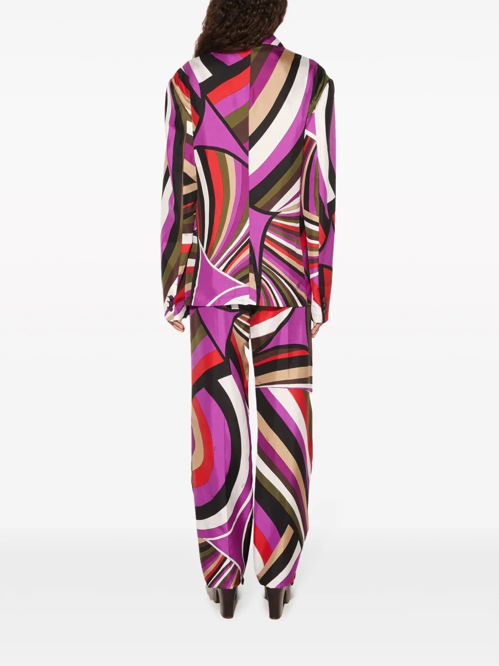 EMILIO PUCCI Silk Twill Trousers for Men