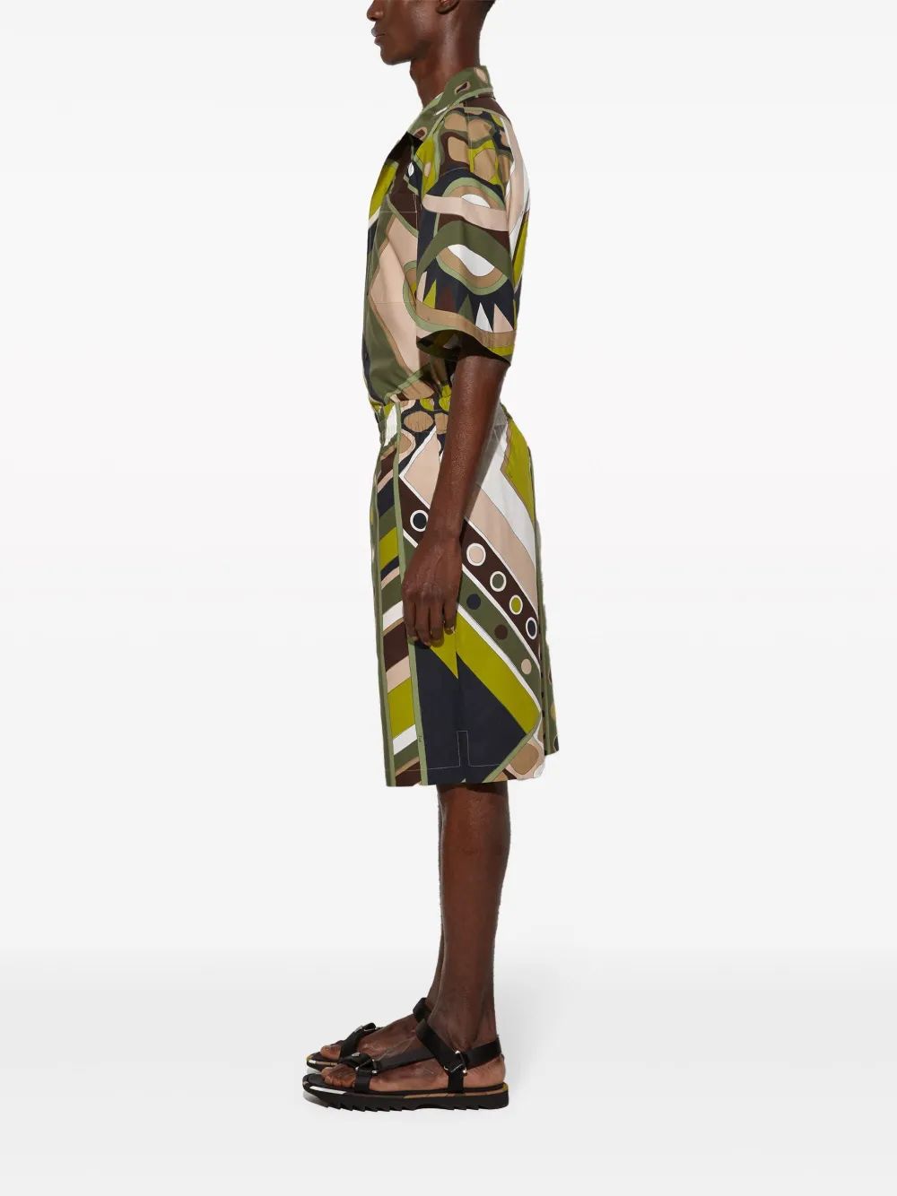 EMILIO PUCCI Men's Cotton Popeline Shorts