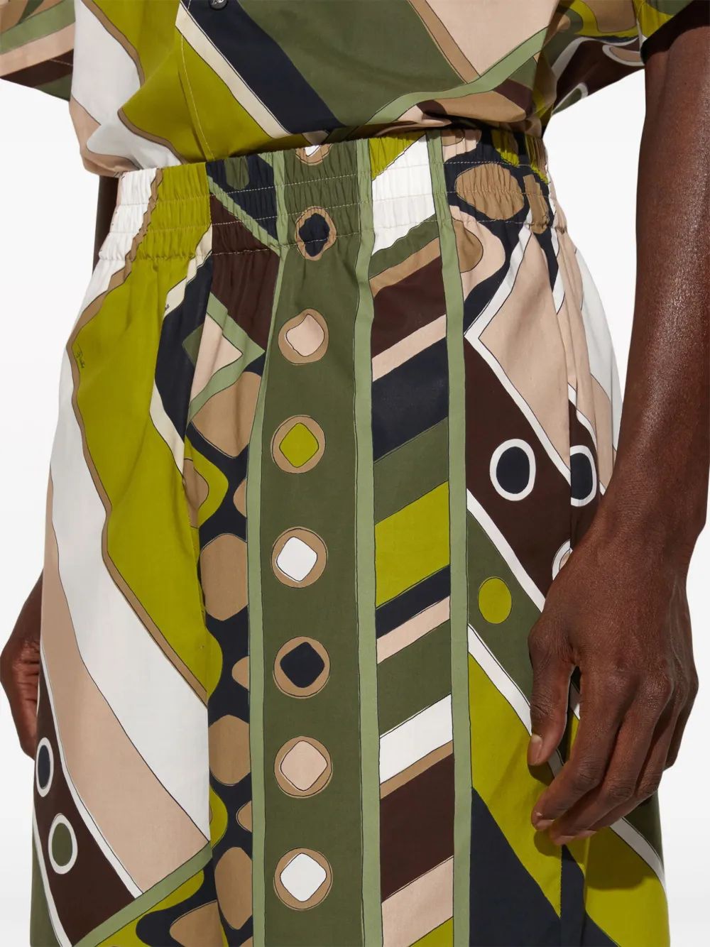 EMILIO PUCCI Men's Cotton Popeline Shorts