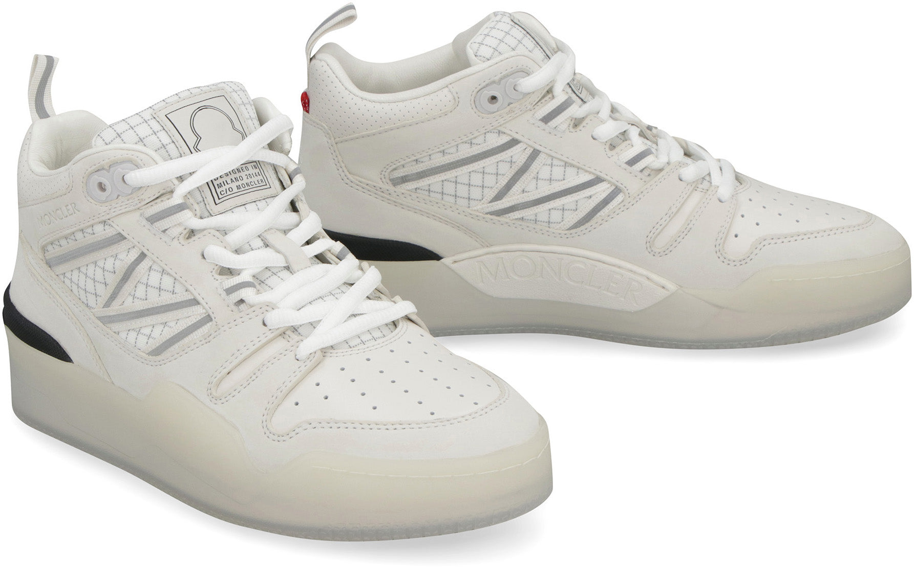 MONCLER Women's Nubuk and Fabric Pivot Sneaker