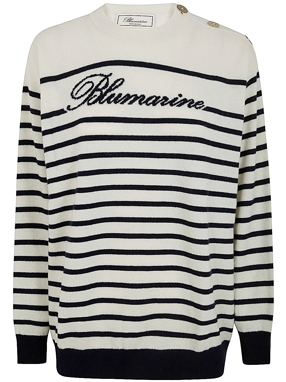 BLUMARINE Ribbed Crewneck Sweater