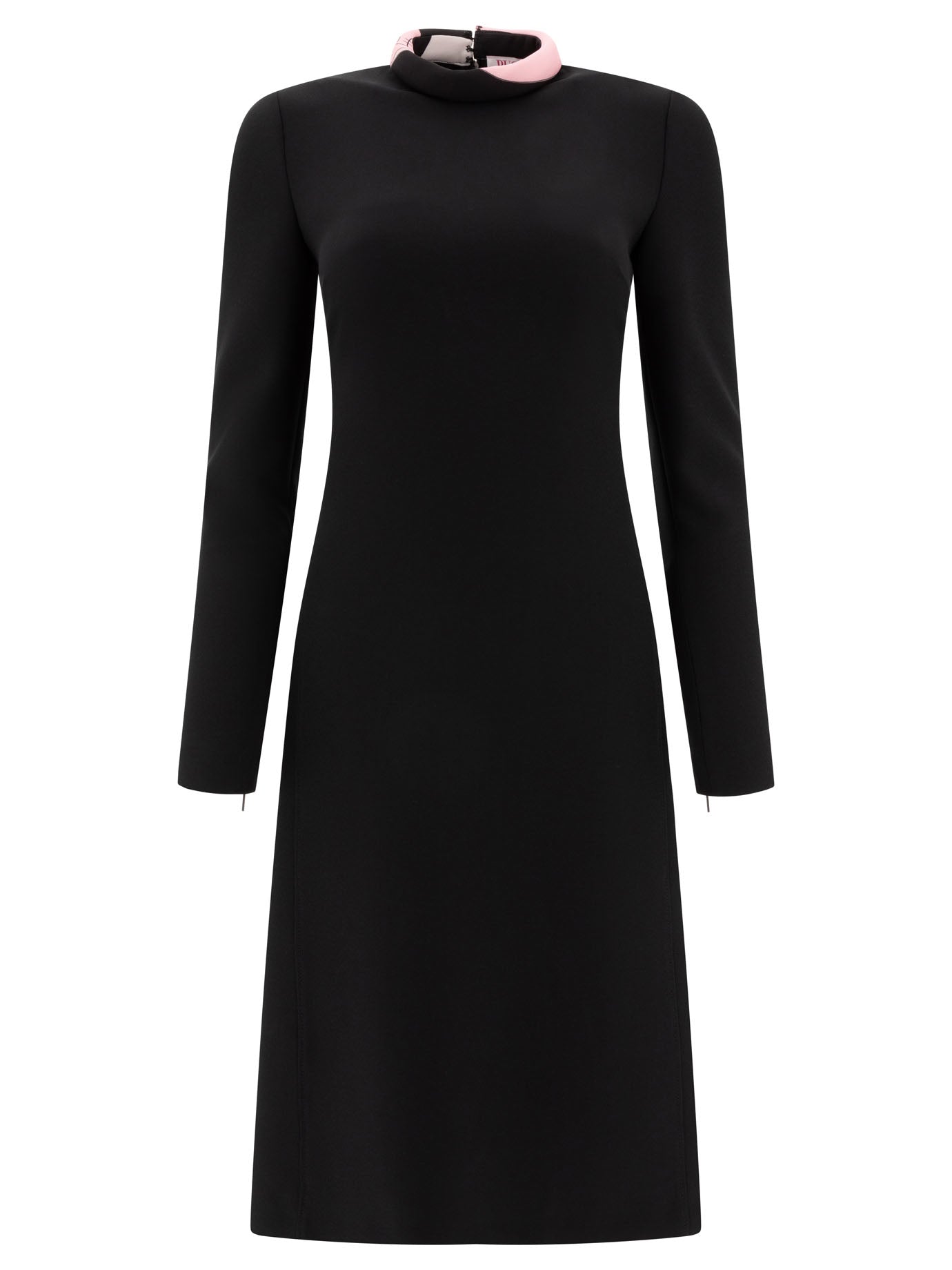 PUCCI Slim Fit A-Line Dress with Contrasting Collar