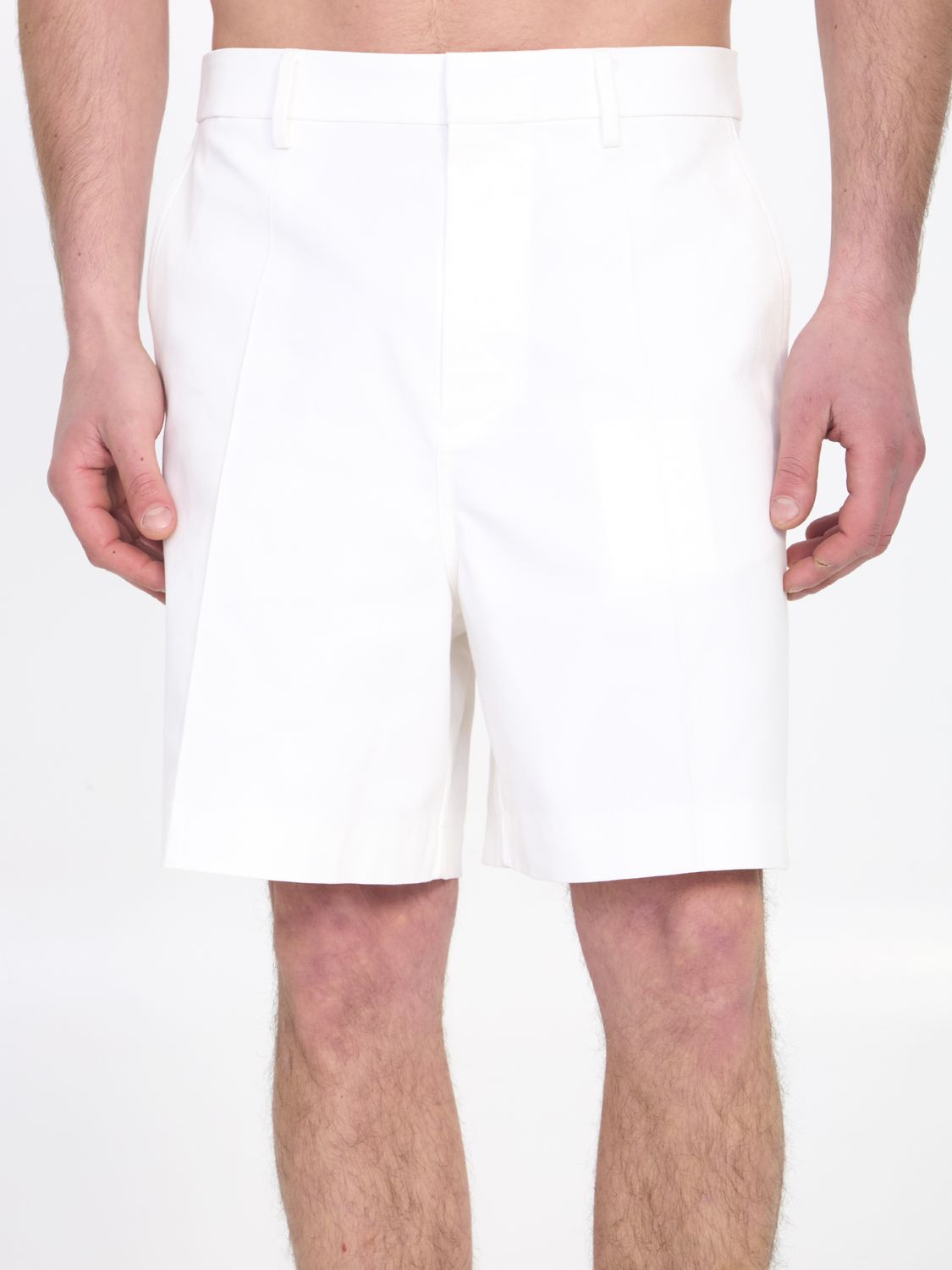 VALENTINO GARAVANI Bermuda Shorts with Distinctive V Detail - Regular Fit