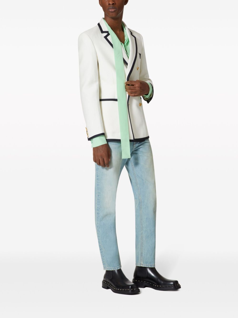 VALENTINO Tapered Denim Jeans