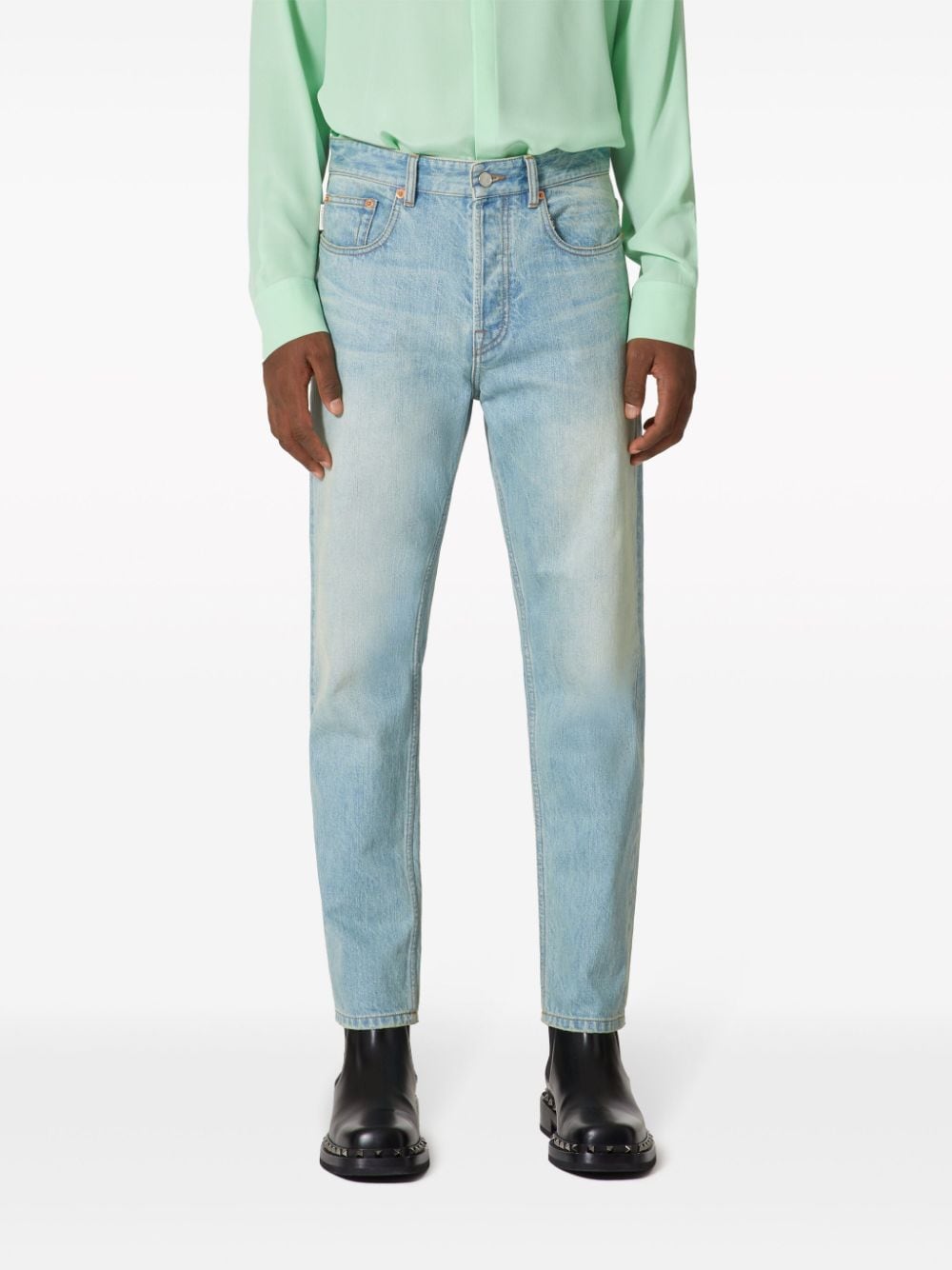 VALENTINO Tapered Denim Jeans