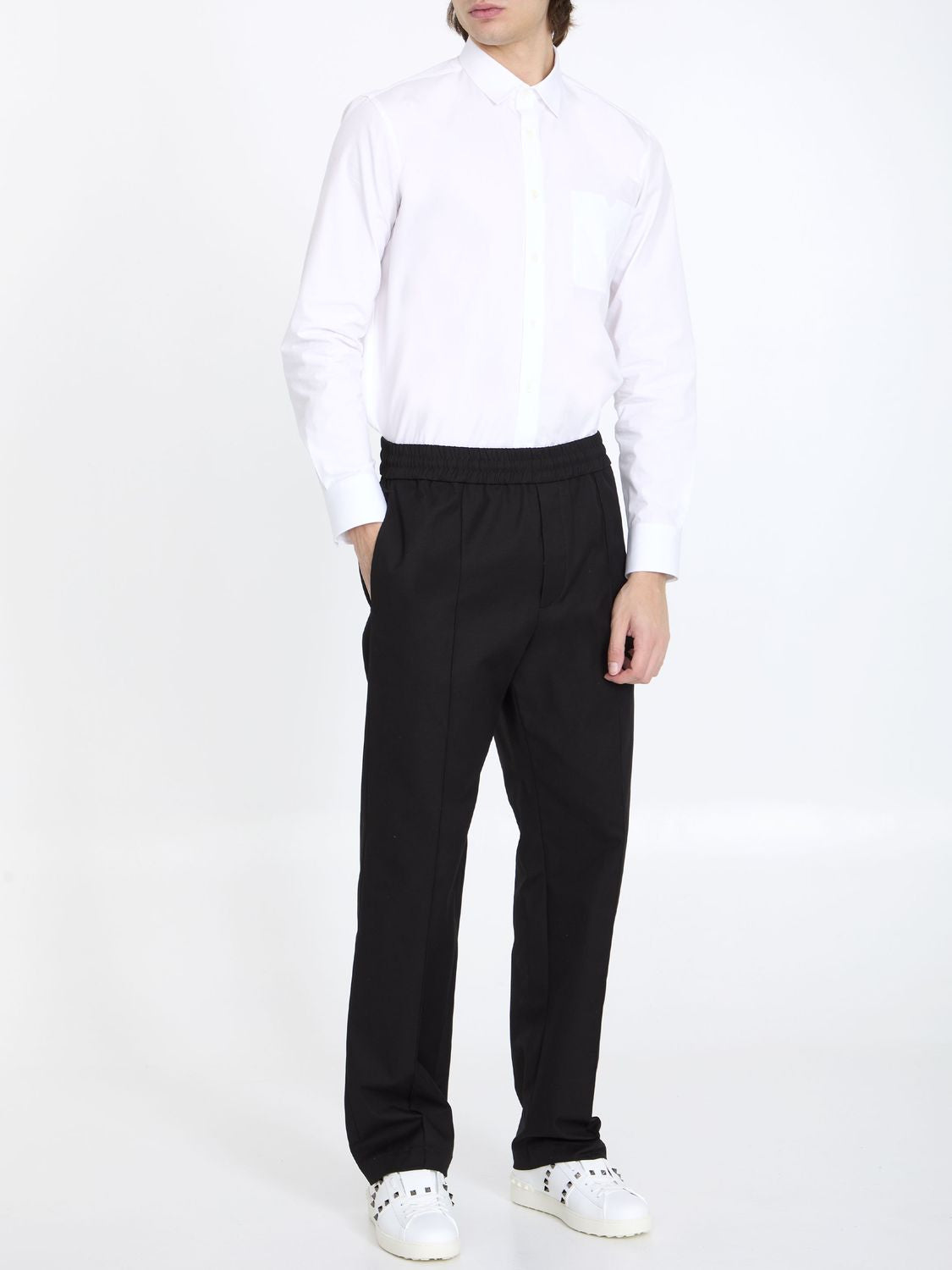 VALENTINO GARAVANI Stretch Cotton Trousers for Men - SS24