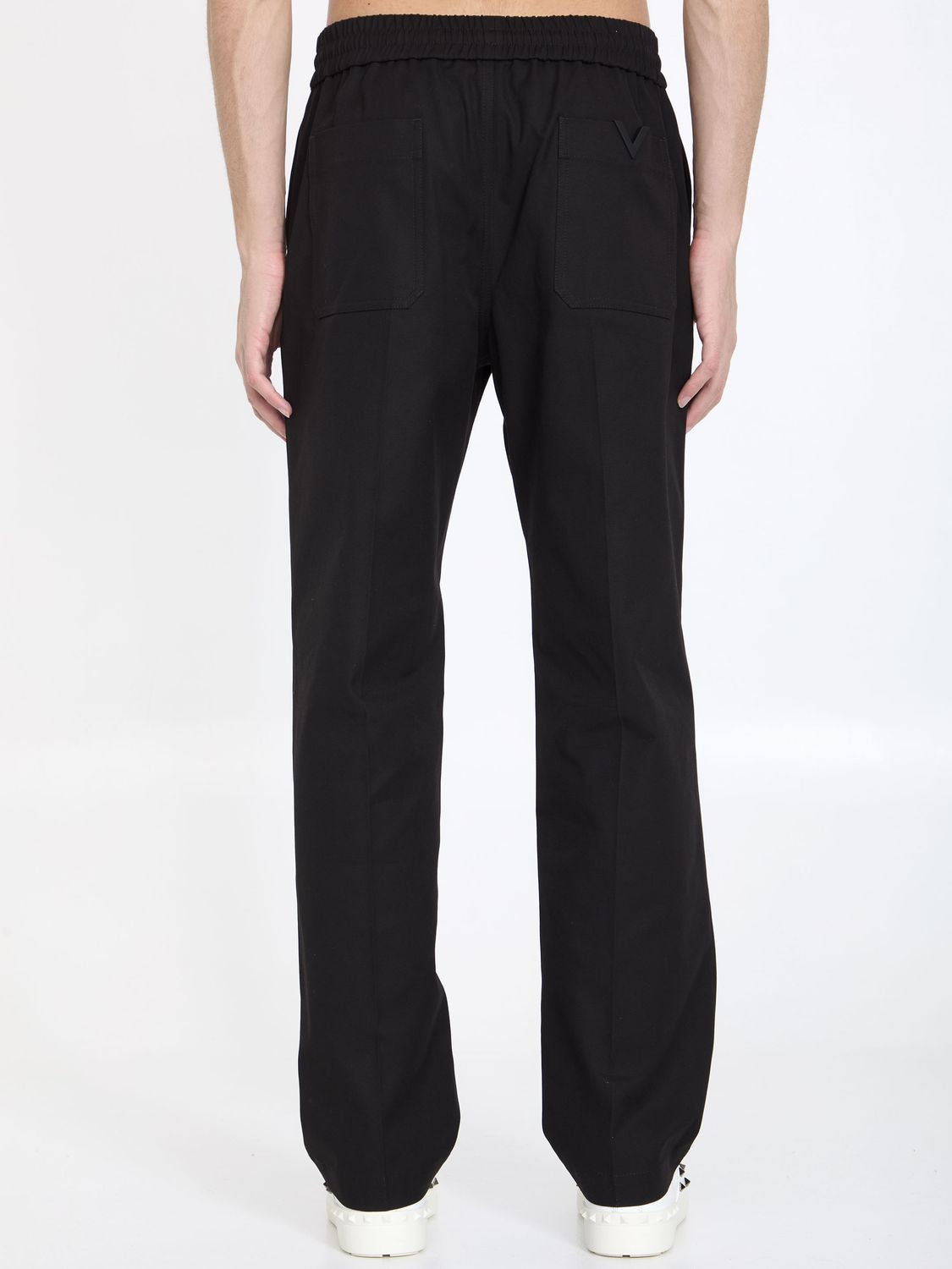 VALENTINO GARAVANI Stretch Cotton Trousers for Men - SS24