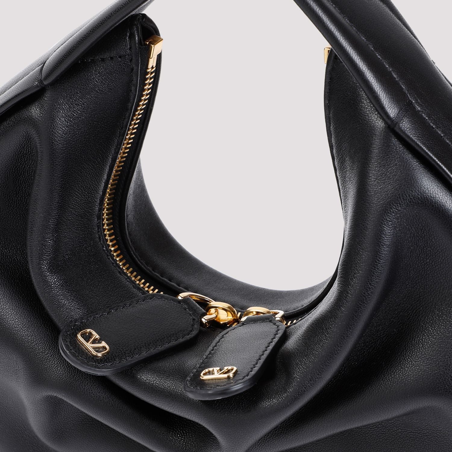 VALENTINO GARAVANI Mini Nappa Leather Go-Hobo Shoulder Handbag