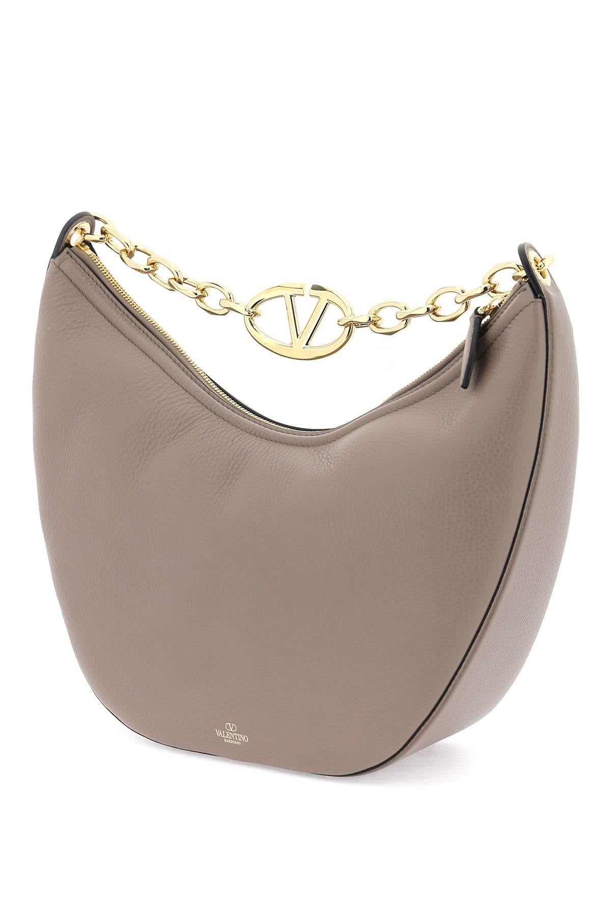 VALENTINO GARAVANI Medium Hobo Handbag with Vlogo Moon Shoulder Detail
