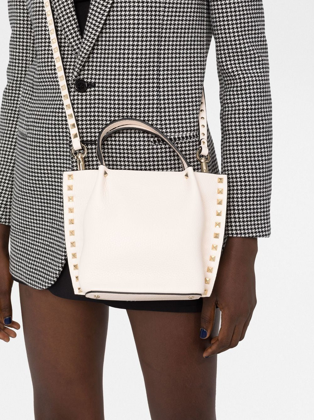 VALENTINO Mini 100% Leather Tote Handbag