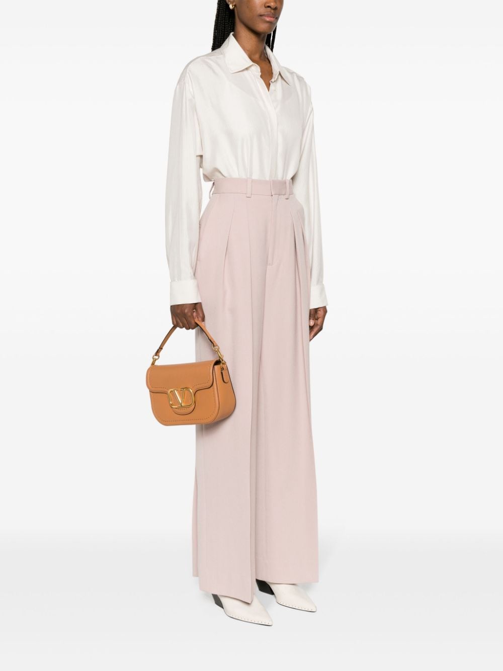 VALENTINO Leather Handbag with Magnetic Fastening