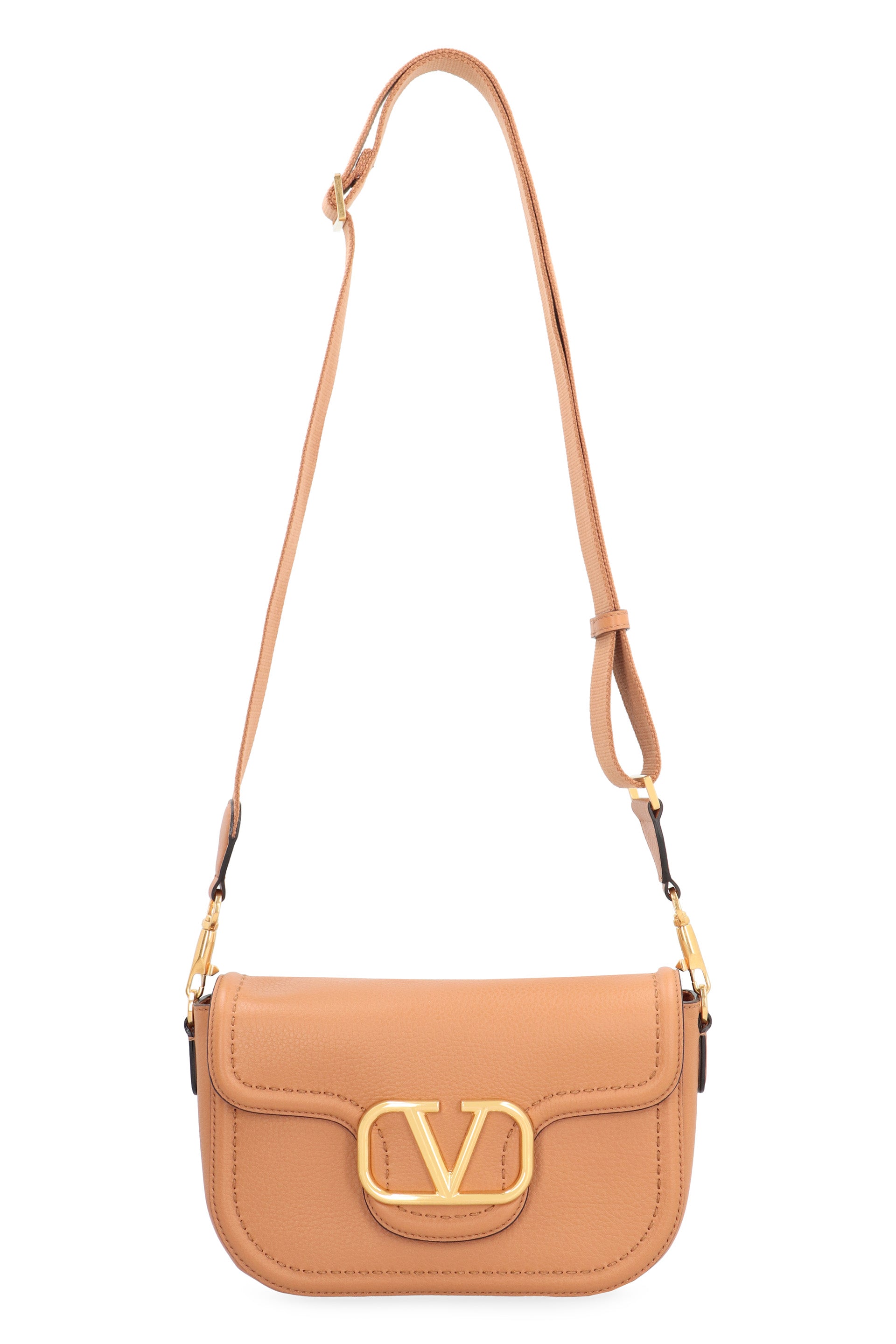 VALENTINO GARAVANI Leather Alltime Shoulder Handbag