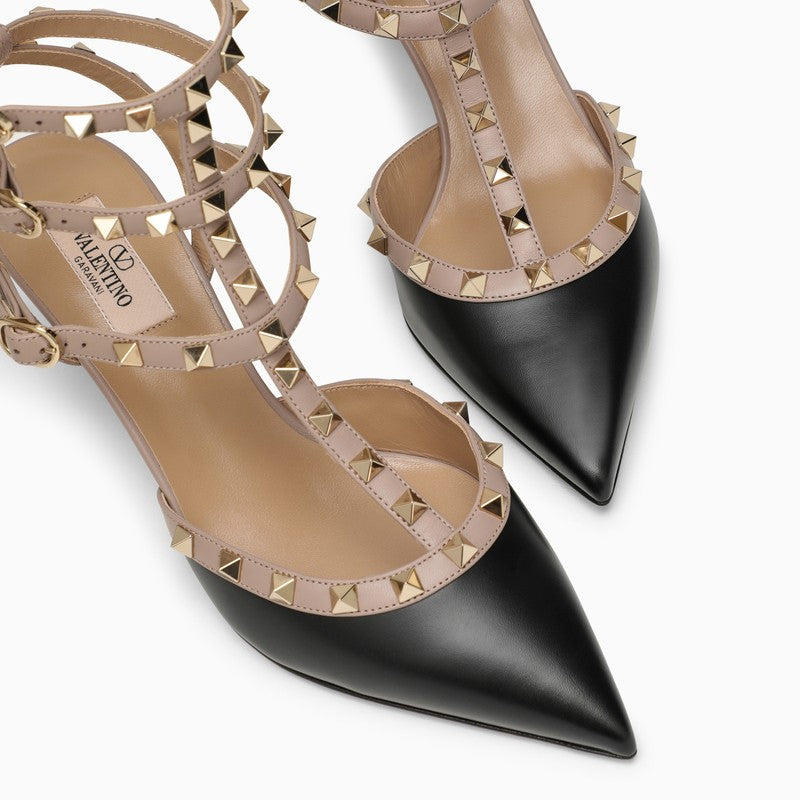 VALENTINO GARAVANI Two-Tone Leather Rockstud Pumps for Women