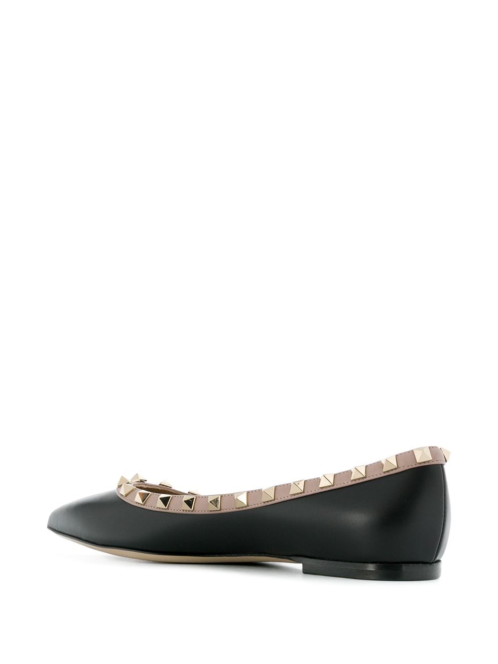 VALENTINO GARAVANI Rockstud Leather Ballet Flats for Women