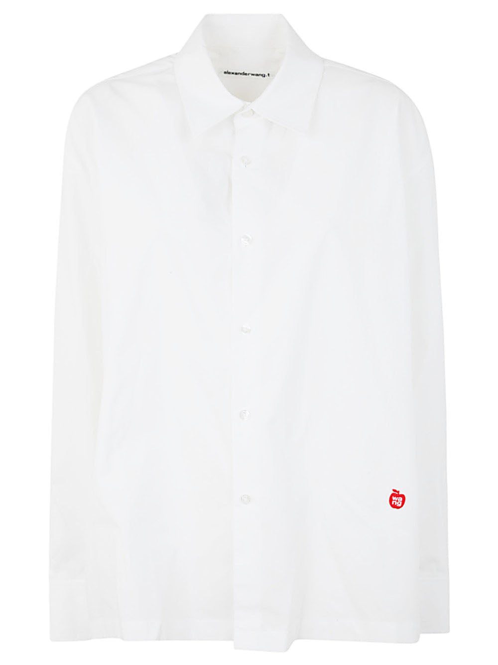 T BY ALEXANDER WANG Logo Regular Fit Cotton Shirt - Size S