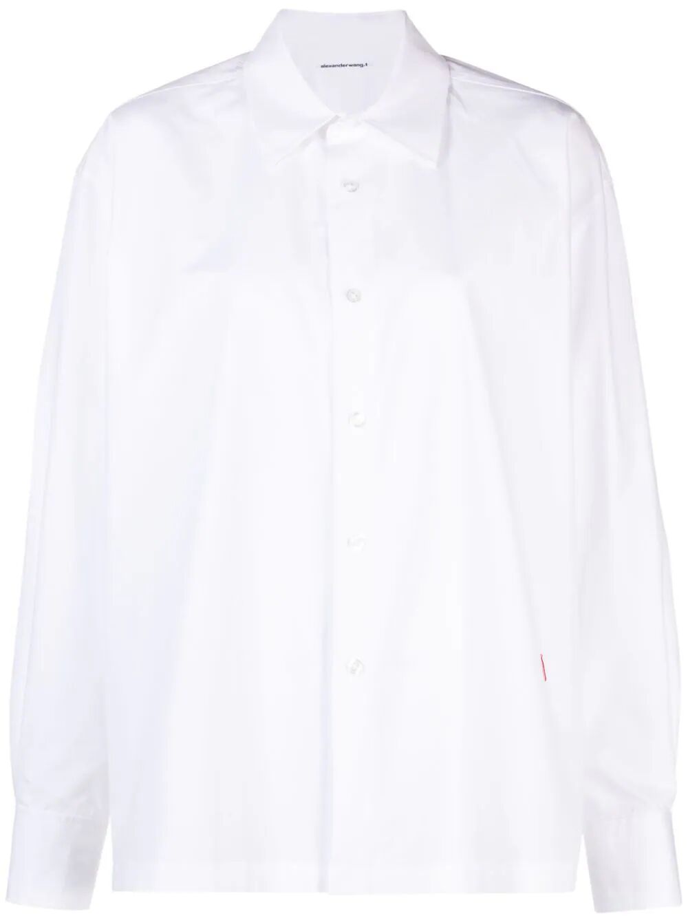 T BY ALEXANDER WANG Logo Regular Fit Cotton Shirt - Size S