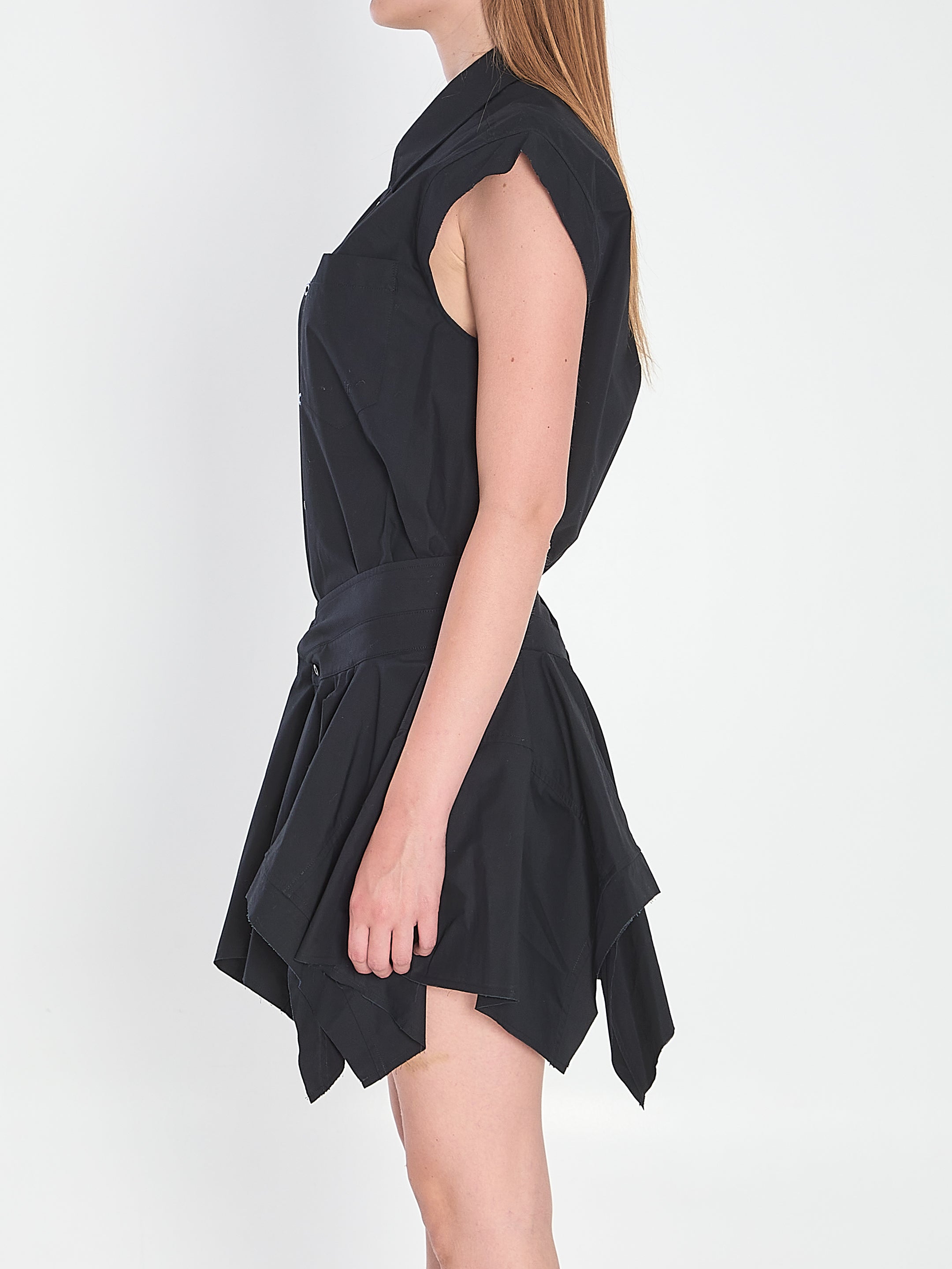 ALEXANDER WANG Shirt Dress with V-Shaped Waistline - Size 06